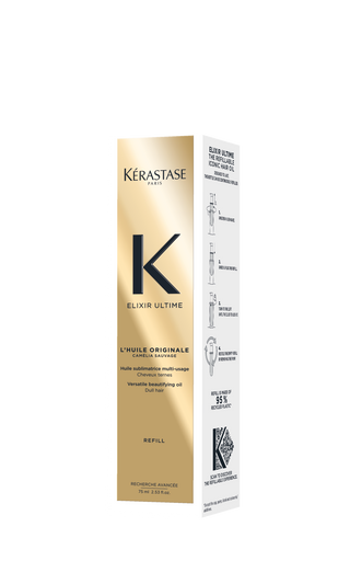 Kérastase Elixir Ultime Huile Sublimatrice Multi-Usage 75ml – Brillance Cheveux Ternes = Trousse Bisou l'été OFFERT