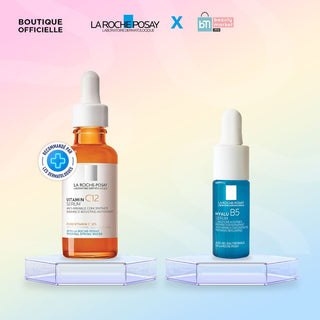 La Roche Posay pure vitamin C12 serum eclat 30ml = HYALU B5 10 ML OFFERT