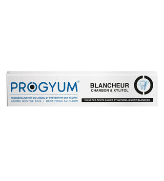 Progyum Dentifrice Blancheur Charbon & Xylitol 75ml