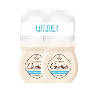 CAVAILLÈS LOT DE 2 DEODORANT SANS PARFUM 48H ROLL-ON 2 x 50ML
