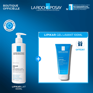 La Roche-Posay Lipikar Lait – 400 ml = Gel lavant offert