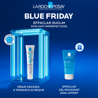 La Roche-Posay Effaclar Duo+M 40ml – Anti-Imperfections Peaux Grasses = Gel Moussant 50ml OFFERT