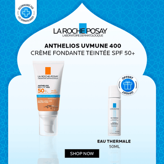 La roche-posay anthelios ultra crème teintée spf50+ 50 ml = Eau thermale 50 ml Offerte