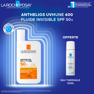 La Roche-Posay anthelios shaka fluide UVMUNE 400+ SPF50 = Eau thermale 50 ml Offerte