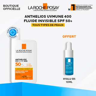 La Roche-Posay anthelios Shaka fluide UVMUNE 400+ SPF50 = Hyalu B5 10ML OFFERT