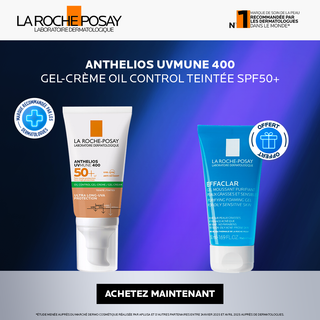 La roche posay anthelios teinte uvmune 400 gel creme oil control spf 50 =  = Effa Gel Moussant 50ml OFFERT