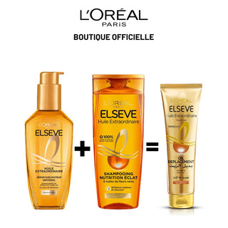 L'oréal paris elseve huile extraordinaire 100ml + Shampooing 200ml = huile replacement OFFERTE