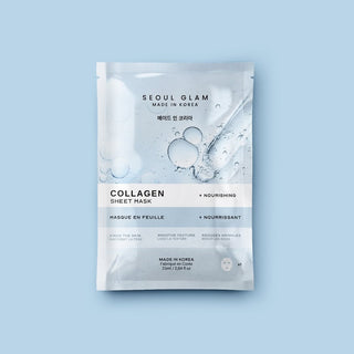 Seoul Glam Collagen Sheet Mask 25ml – masque tissu raffermissant et hydratant au collagène