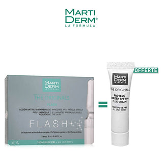 Martiderm originals flash Ampoule *5 AMP = creme solaire 2ML OFFERTE