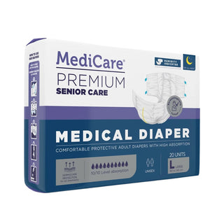 Medicare Premium Couche Adulte Siaper night L 20 unités