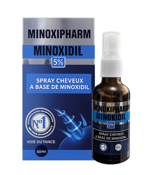Minoxipharm Minoxidil 5% – Traitement Anti-Chute & Stimulant de Pousse des Cheveux