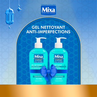 Mixa 2Gel Nettoyant Purifiance Anti-Imperfections 200ml *2