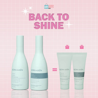 BJORN AXEN PACK MOISTURE SHAMPOOING + CONDITIONER 250ML = Shampoing 25 Ml + Conditioner 25 Ml Offerts