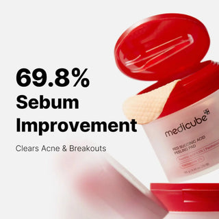 Medicube Red Succinic Acid Peeling Pad – 155 g / 70 disques
