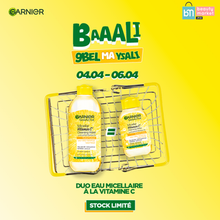 Garnier eau micellaire nettoyante démaquillante vitamine c 400ml + MINI Eau micellaire 100ML