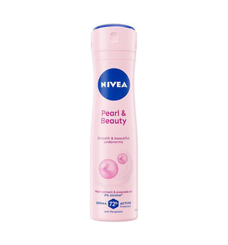 NIVEA Déodorant Femme Pearl & Beauty Spray 72h 200ml – Douceur, Éclat & Protection Longue Durée