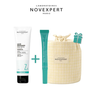 NOVEXPERT PACK TRIO-ZINC STOP BOUTON 7 ML + GELÉE MOUSSANTE 150 G