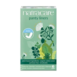 NATRACARE MINI COTTON PANTY LINERS - 30 UNITS