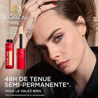 L'Oréal Paris Liquid Concealer Infaillible Skin Ink Fond De Teint Correcteur 2en1 140 Light Warm 48h