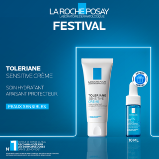La roche posay toleriane sensitive crème 40 ml = Mini Hyalu B5 Sérum 10 ML OFFERT