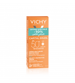 VICHY CAPITAL SOLEIL CREME ONCTUEUSE PEAU NORMALE A SECEHE SPF 50+ -50ML