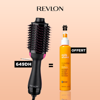 REVLON One-Step Volumizer – Brosse Soufflante & Séchante + Milk Shake Incredible Milk OFFERT