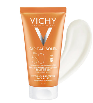 Vichy Capital Soleil Émulsion Toucher Sec SPF50 Peau Sens Mixte à Grasse 50ml