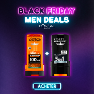 L'Oréal Paris Men Expert Gel Douche Pure Carbon + Gel Douche Hydra Energetic