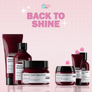 L'OREAL PROFESSIONNEL VITAMINO COLOR SPECTRUM SHAMPOOING + MASQUE + CONDITIONER = MASQUE 75 ML + SHAMPOO 100+ CONDITIONER 75ML OFFERTS