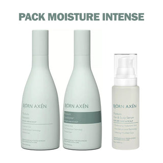 BJORN AXEN PACK MOISTURE INTENSE SHAMPOOING + CONDITIONER 250ML + SERUM