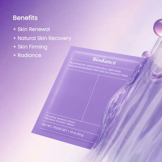 BIODANCE PACK REJUVENATING CAVIAR PDRN REAL DEEP MASK 4 UNITÉS