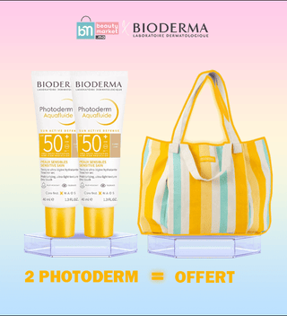 Bioderma PACK Photoderm Max Aquafluide Claire Spf 50+ – 40 ml *2 =Sac de plage OFFERT