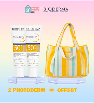 BIODERMA PACK PHOTODERM M CREME SPF 50 TEINTE CLAIRE E.T *2 = Sac de plage OFFERT