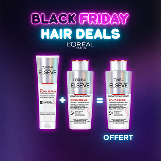 L'oréal paris Elseve routine bond repair Shampooing 200ML + Démêlant Intense 150 ml = Shampooing OFFERT