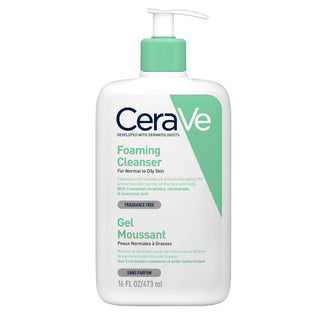 Cerave Gel Moussant Nettoyant Peau Normale à Grasse | 473ml = Gel moussant 20ml +OIL CONTROL 3ML  OFFERTES