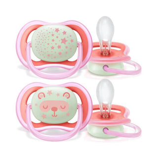 AVENT Sucettes Ultra Air Night 6-18m scf376/20