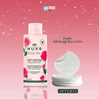 NUXE Very Rose Eau micellaire apaisante 3-en-1 750 ml = Pads Démaquillants OFFERTS