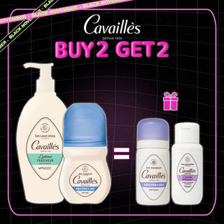 CAVAILLES SOIN NATUREL INTIME + DÉO 50 ML = SOIN INTIME MYCOLEA 50ML + DEO ABSORB+48H 20ML OFFERTS