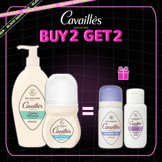 CAVAILLES SOIN NATUREL INTIME + DÉO 50 ML = SOIN INTIME MYCOLEA 50ML + DEO ABSORB+48H 20ML OFFERTS