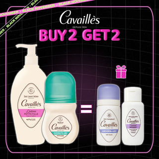 CAVAILLES SOIN NATUREL INTIME + DÉO 50 ML = SOIN INTIME MYCOLEA 50ML + DEO ABSORB+48H 20ML OFFERTS