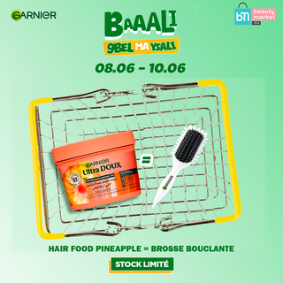 GARNIER ULTRA DOUX HAIR FOOD ANANAS 390ML = BROSSE BOUCLANTE OFFERTE