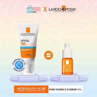LA ROCHE POSAY Anthelios Ultra crème Invisible spf 50+ 50ml = Pure Vitamin C12 Serum 10ML OFFERT