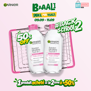 Garnier Pack solution micellaire tout en 1 peaux sensibles 400ml = LE 2ÈME À -50%