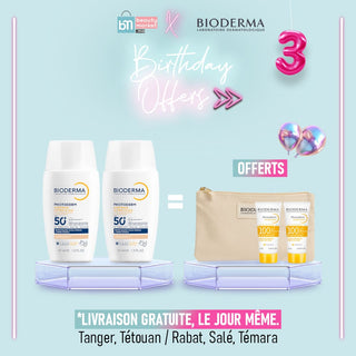 BIODERMA PACK PHOTODERM XDEFENSE ULTRA FLUID SPF 50+ TEINTE 01 40ML *2 = Fluide max 10 ML + Trousse offerts
