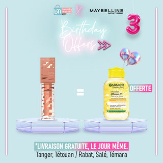 MAYBELLINE SUNKISSER BLUSH 02 UPTOWN GLOW = Micellaire vitamine C 100ml offerte