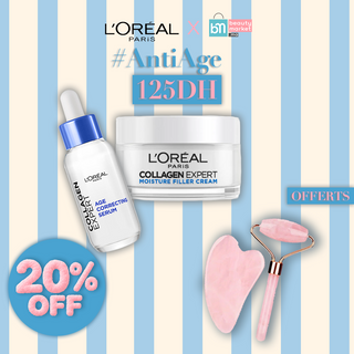 L'ORÉAL PARIS PACK REPARATEUR ANTI-AGE COLLAGENE EXPERT = GUASHA + ROLLER OFFERTS