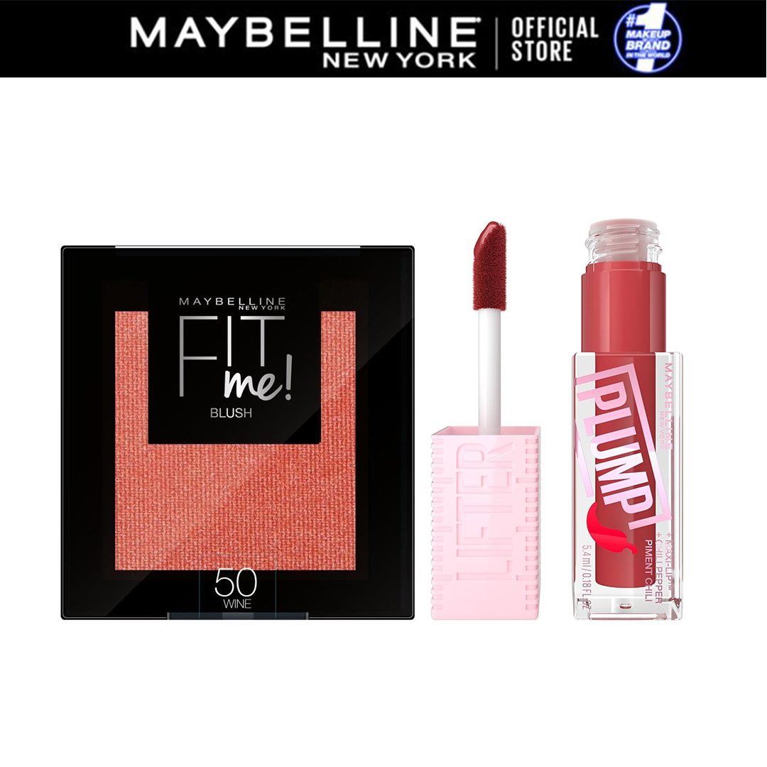 Maybelline LIFTER PLUMP + Fit Me Blush = courbes cils+ trousse OFFERTS