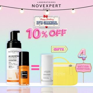 Novexpert Pack Duo Sérum Booster 30ml + Mousse Flash Eclat 150Ml = Pro Collagen 10 Ml Offert