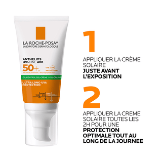 La roche-posay anthelios oil control invisible spf50+ peau m à g 50ml = Eau thermale 50ML OFFERT
