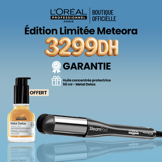 L'Oréal Professionnel SteamPod 4 Édition Limitée Meteora = Metal Detox huile concentre 50 ml OFFERT